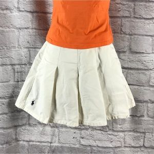 Vintage Ralph Lauren Blue Label Cotton Pleated‎ Tennis Skirt 90’s
